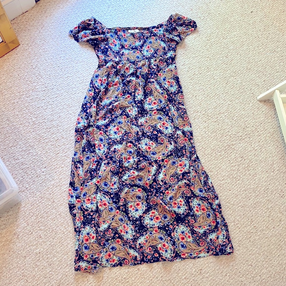 Jessica Simpson Maternity maxi dress, size M